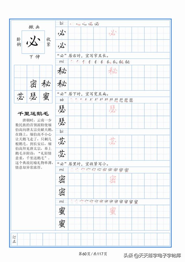 太震撼了！117个字根进阶练字，非常好用！收藏转发