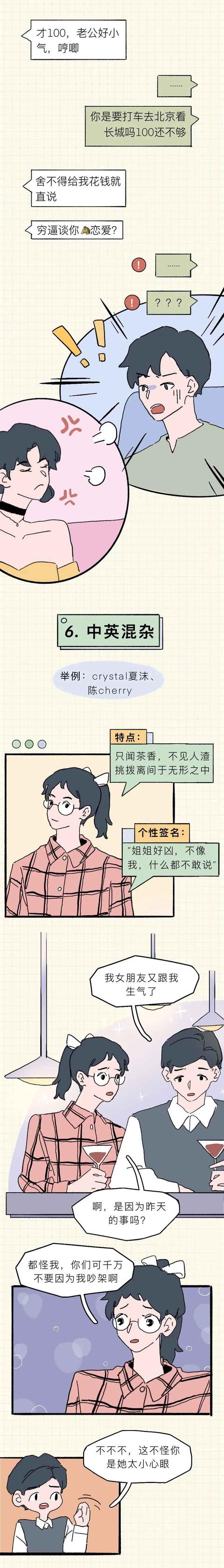 高段位渣女喜欢用的7个微信昵称，你身边有吗？（漫画）